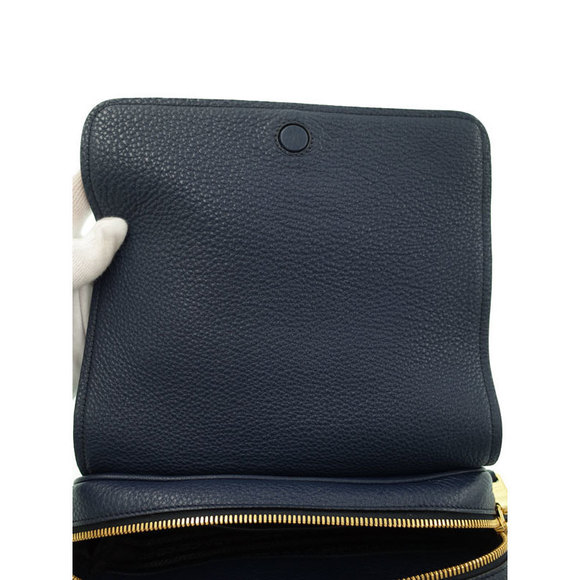 Prada Leather Shoulder Bag Navy - Picture 9 of 9